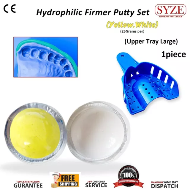 VPS Vinyl Polysiloxane Hydrophilic Putty Set Dental Impression Material 840g