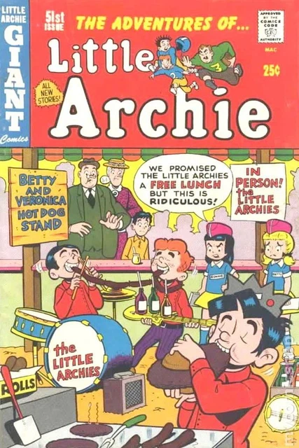 Little Archie #51 VG 1969 Stock Image Low Grade