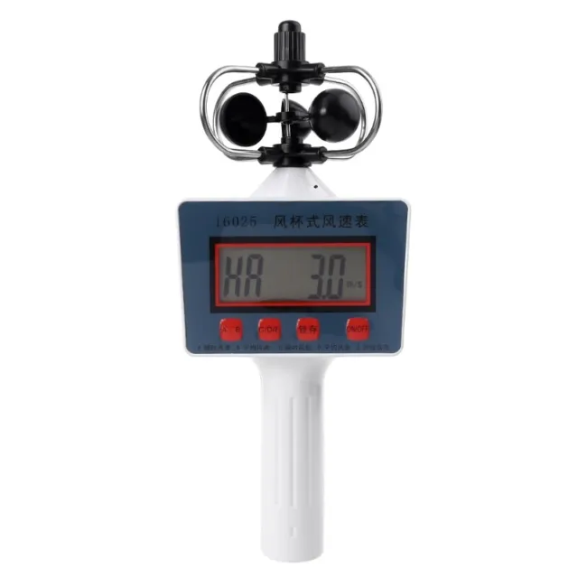 Wind Speed Meter Handheld Cup Style Anemometer High Sensitivity Windspeed Tester