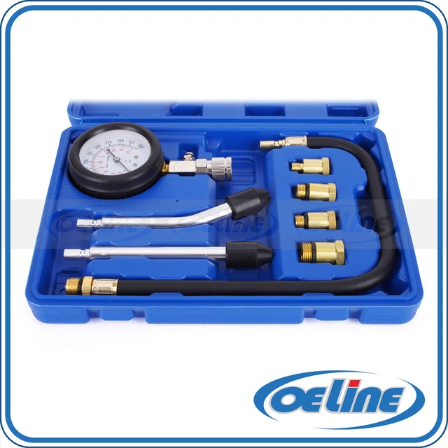 Petrol Engine Cylinder Compression Tester Kit(8 Pcs) And Universal In-Line Spark Plug Engine Tester For Automotive, Car, Lawnmower, Small & Big - Foto 4