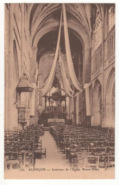 Cpa 61 - Alençon : Intérieur De L'église Notre-Dame (Orne) Non Écrite