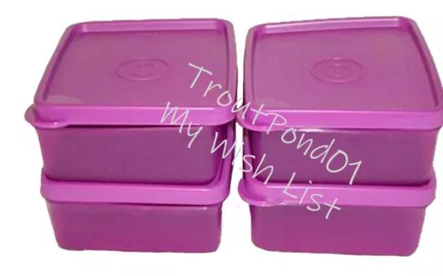 New Tupperware 6 Square Away Large SANDWICH KEEPER - Orange or Pink