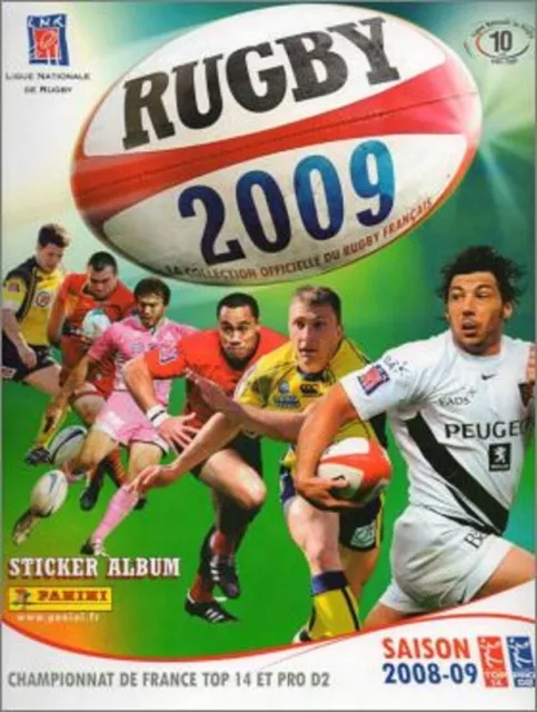 PARIS - STICKERS IMAGE VIGNETTE PANINI TOP 14 - RUGBY 2008 / 2009 - a choisir