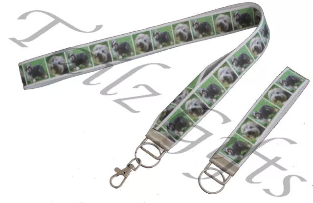 Bearded Collie Breed of Dog Matching Lanyard | Keyring Key Ring | Bookmark