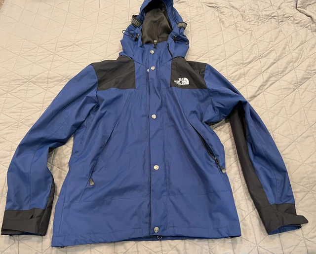 The North Face Gortex Waterproof Blue/Black Jacket Size tag Is Chinese 95  EUC