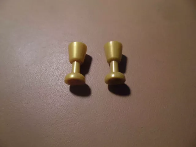 Lego Figuren Zubehör 2x Kelch 2343 gold fzn180