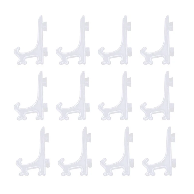 12 pz cavalletti in plastica 3 pollici o portapiatti display piatto da cena (TranspareX9I4