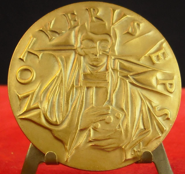 Médaille Belgique Chien – Prix Conseil Hainaut 1950's – Cuivre 47,55g 49mm (SUP)