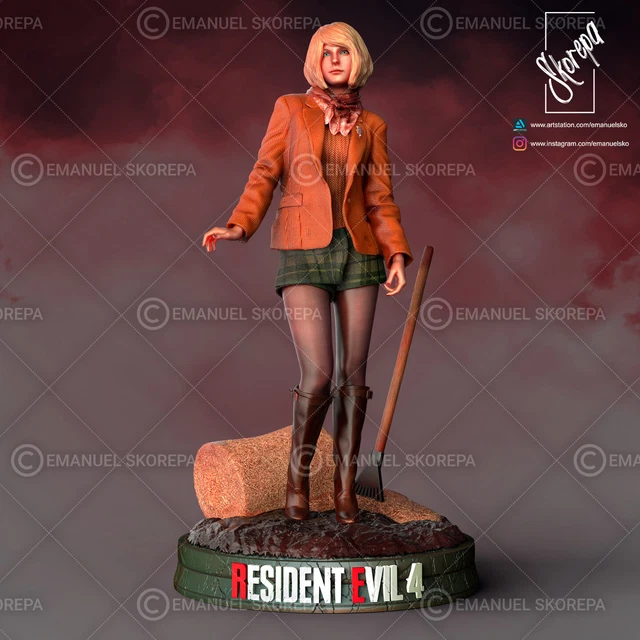 ASHLEY GRAHAM, RESIDENT Evil, Figur, 3D Druck, Statue, UNBEMALT EUR 59