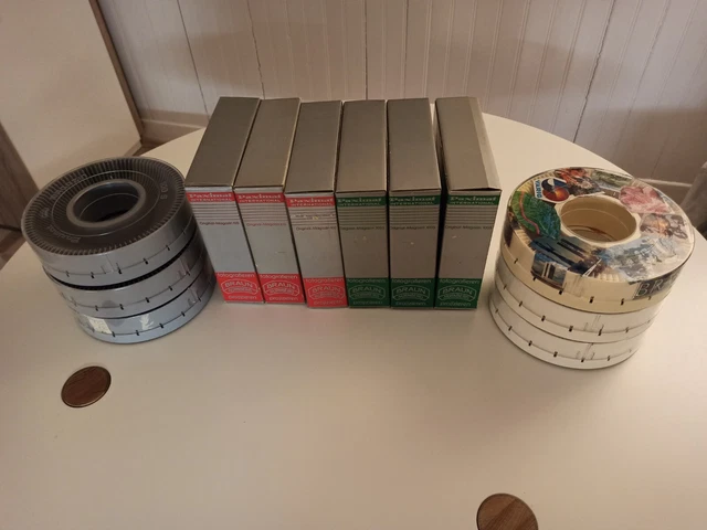 Braun Paximat international, 100 er Dia Magazin Box, 6 Dia-Boxen bis 2mm Stärke