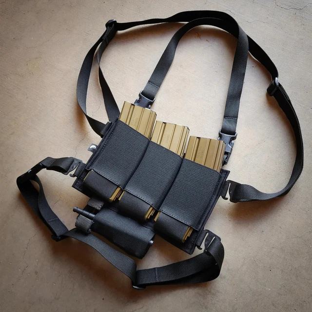 Chest Rig & Elastic Placard - Convertible Hybrid Design - 100% American Made