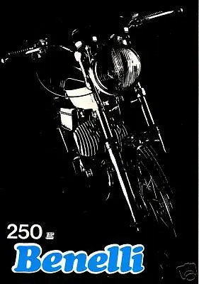 BENELLI Brochure 250 250E Motorcycle Sales Catalog