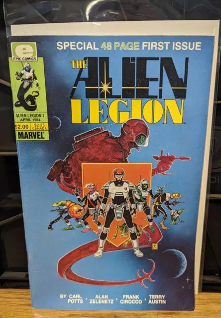 Alien Legion #1 1st App of Marvel Epic Comics 1984 Warner Brothers OPTIONED FN-