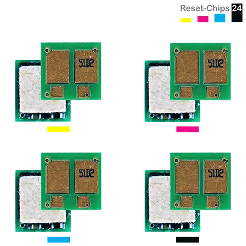 4x Toner Reset Chip Y/M/C/K für HP Color LaserJet Pro M154 MFP M180 (205A)