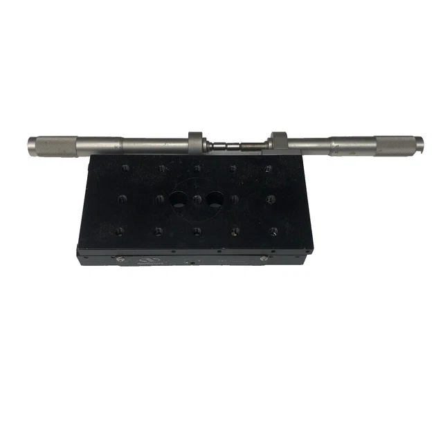 Newport Linear Stage 443 Series 3" X 6" with dual micrometer adjusters