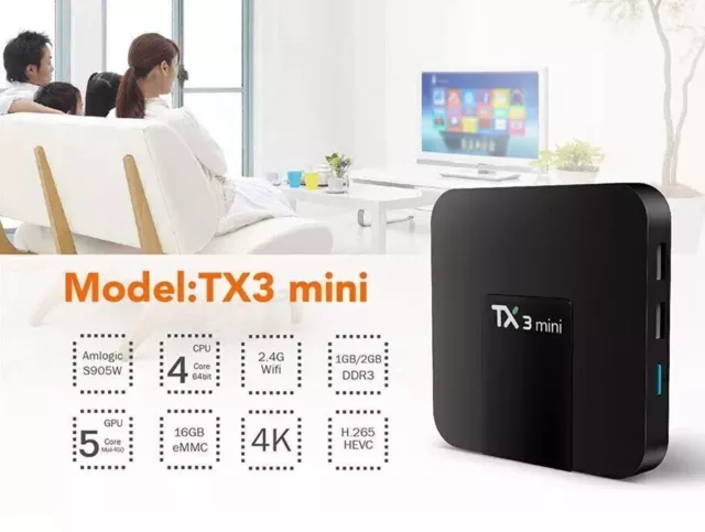 TX3 Mini Android 10 TV Box 2GB RAM 16GB ROM Quad Core SMART TV Media Player