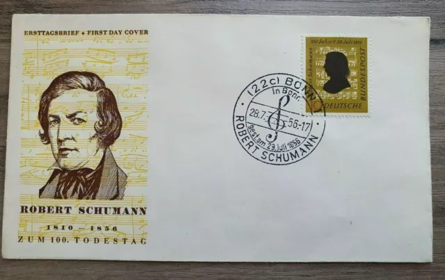 Ersttagsbrief, FDC, 100. Todestag von Robert Schumann, Mi. Nr. 234, SST