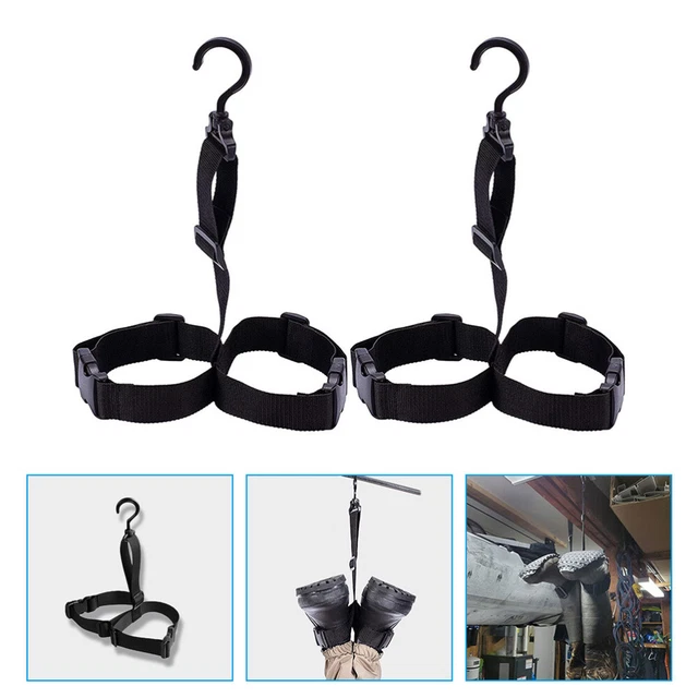 Estante para zapatos colgador de cinturón pesca zandeadores de cadera zancudos negro poliéster correas