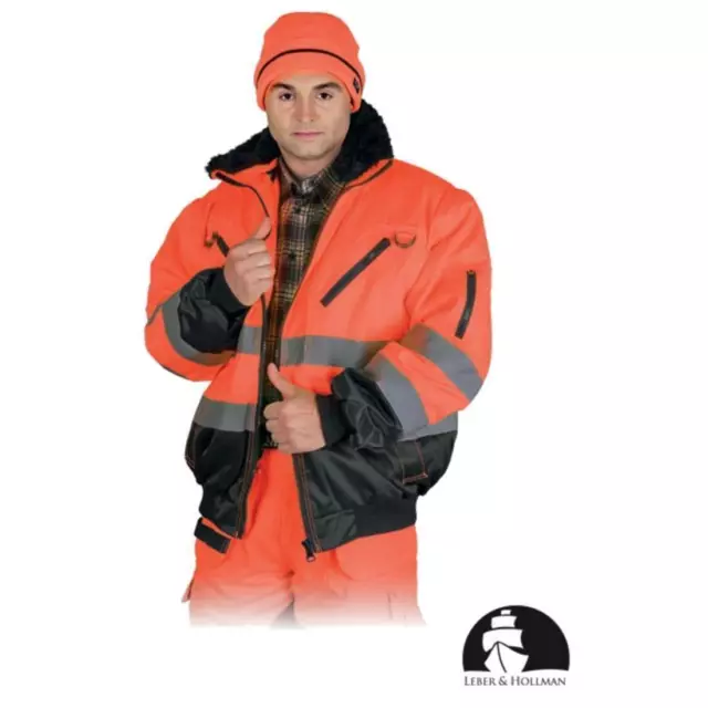 Profi Veste de Protection D'Alerte 4 IN 1 leber & hollman Hiver Travail M-XXXL