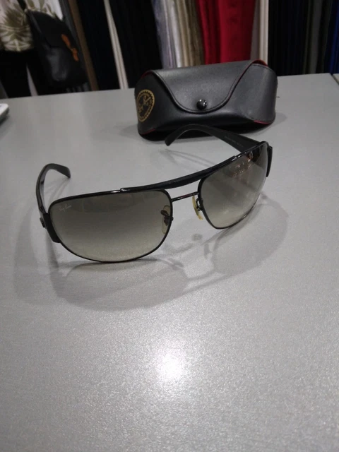 Ray-ban Rb3357 Nero Lenti Grigio Fumé Tg 63 Come Nuovi Con Fodero P180