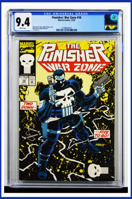 Punisher War Zone #5 CGC Graded 9.4 Marvel December 1992 White Pages Comic Book