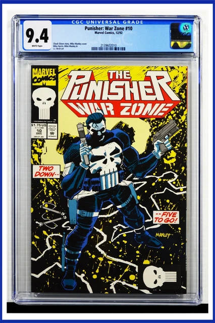 Punisher War Zone #5 CGC Graded 9.4 Marvel December 1992 White Pages Comic Book