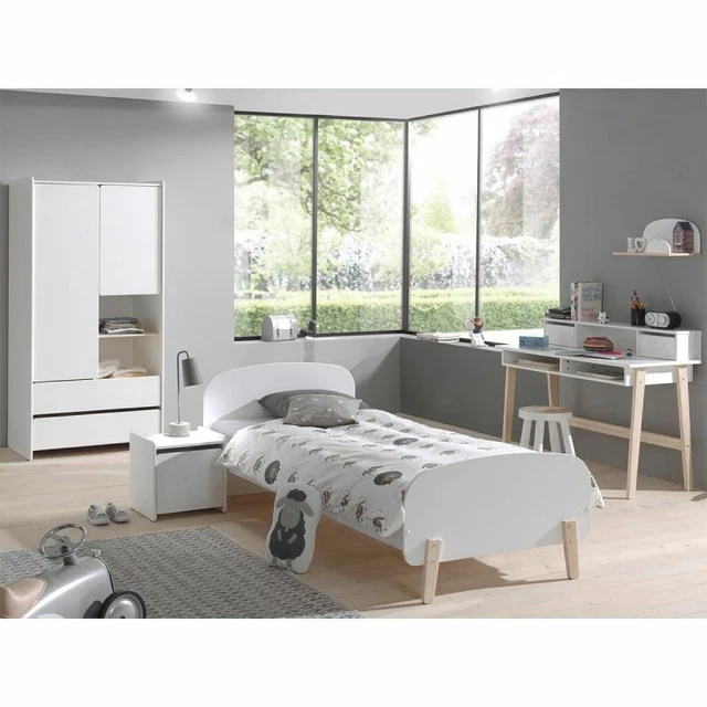 Paris Prix - Chambre Complète Enfant 5p "kiddy Ii" Blanc