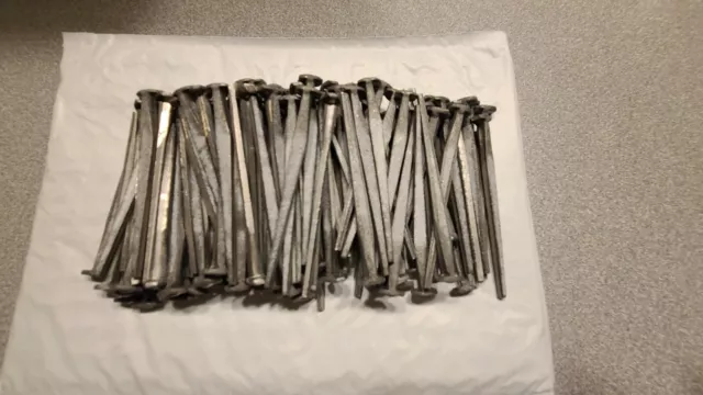 2 Lbs Square Cut Nails 3" (10d) CLR-10 Tremont Clinch Rose Head Antique Style