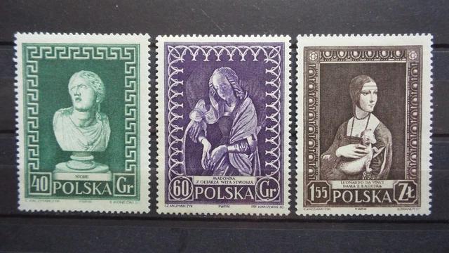 Polen 1956 / Kat. Fischer Nr. 837 - 839  Postfrisch / MNH (**)
