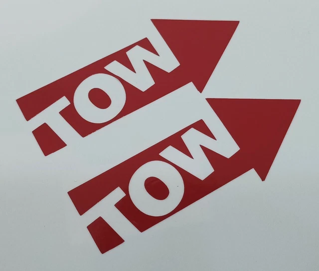 Car Decals Set Of 2 Rally Tow Sticker Decals – 100mm X 10cm For Cars, Track Days & Motorsport Car Rally Stickers - Foto 2