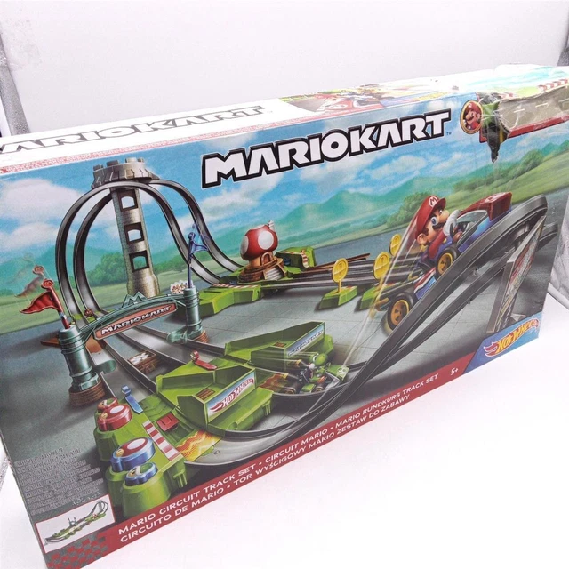 HOT WHEELS HFY15 Mario Kart Mario Rkurs Rennbahn Trackset Deluxe inkl
