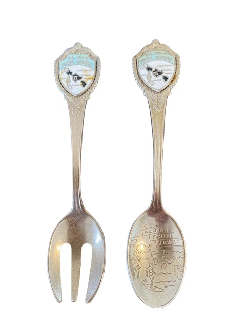 Aloha Hawaii Spoon and Fork Souvenir Collectible