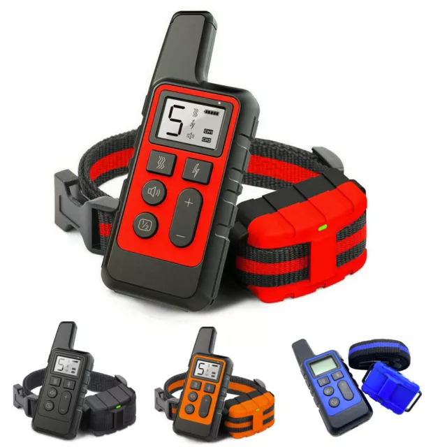 2600FT Remote Dog Shock Training Collar Rechargeable Waterproof Pet Dog Trainer