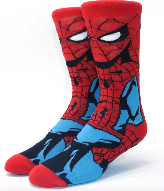 Spiderman 3D Cartoon Character Crazy Sock Day Adults Mens
