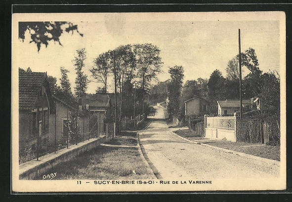 CPA Sucy-en-Brie, Rue de la Varenne