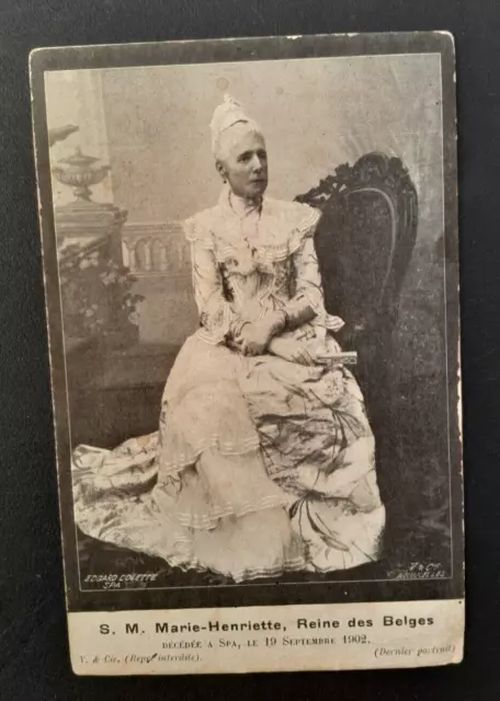 S.M. Marie-Henriette, Reine Des Belges 1902 Postcard