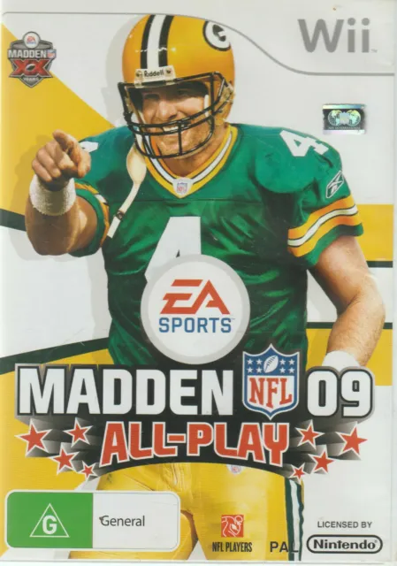 Wii - Madden NFL 09 - All-Play Complete with Manual PAL