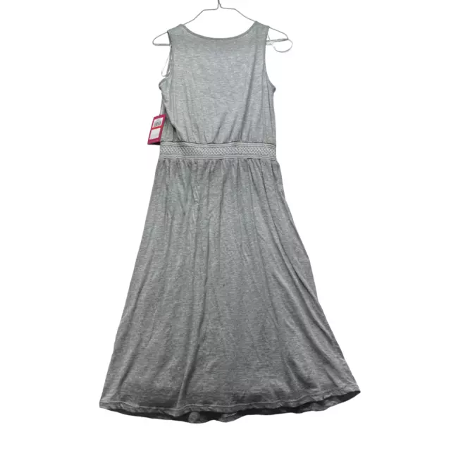 Vince Camuto Dress Womens size PXS Petite Gray Sleeveless Cotton Blend New 2