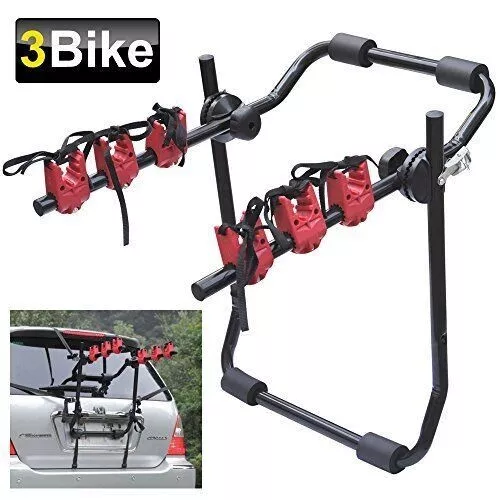 High Quality 3 Bicycle Carrier Car Bike Rack Rear Boot Cycle Mount - Foldable