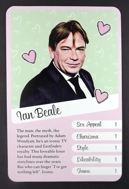 1 x illustrated card of Ian Beale Adam Woodyatt - Eastenders - AO9