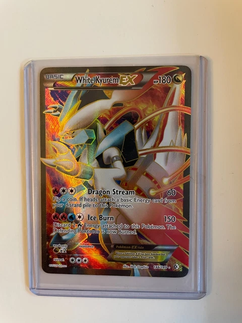 Pokemon White Kyurem-EX Holo Card - Boundaries Crossed 103/149 Ultra Rare
