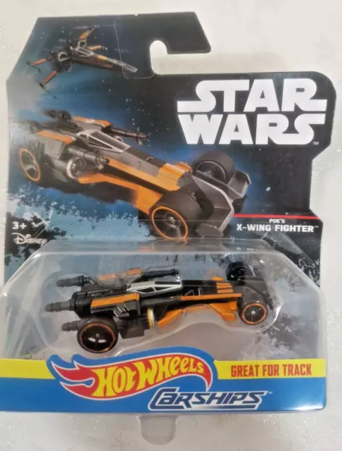 HOT WHEELS - CARSHIPS - STAR WARS Poe's X-WING FIGHTER New & Sealed