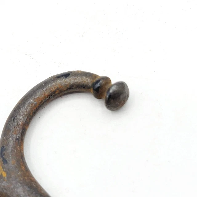 Vintage Coat Hat Hook Double Ended Cast Iron 2.5" 5