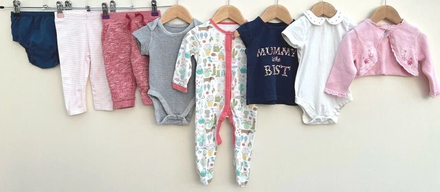 Pacchetto di abbigliamento per bambine età 3-6 mesi Gap Bluezoo M&S