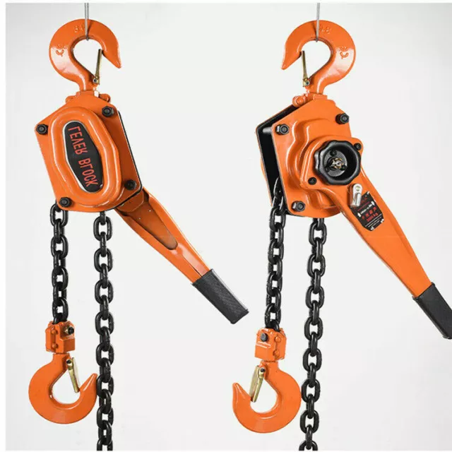 3 tons 6600LB chain Lever Block ratchet lift hoist  puller pulley Come Along