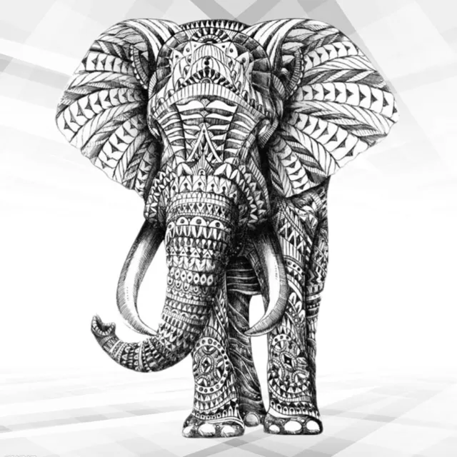Elefanten-Aufkleber Trocken Abwischbarer Wandaufkleber Persönlichkeit