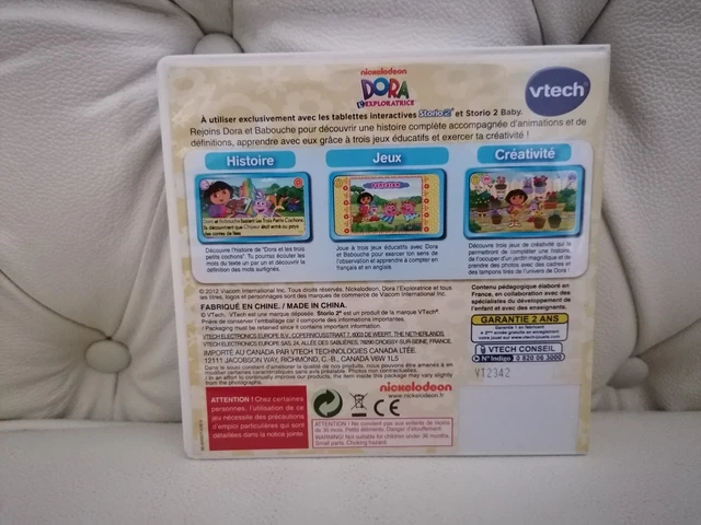 DORA L'EXPLORATRICE A LA RESCOUSSE Jeu STORIO 2 VTECH complet version fran?�aise EUR 11,99 