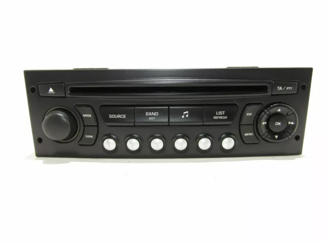 Peugeot 3008 I 2009 Stereo Radio Cd Player Control Unit 9666959577