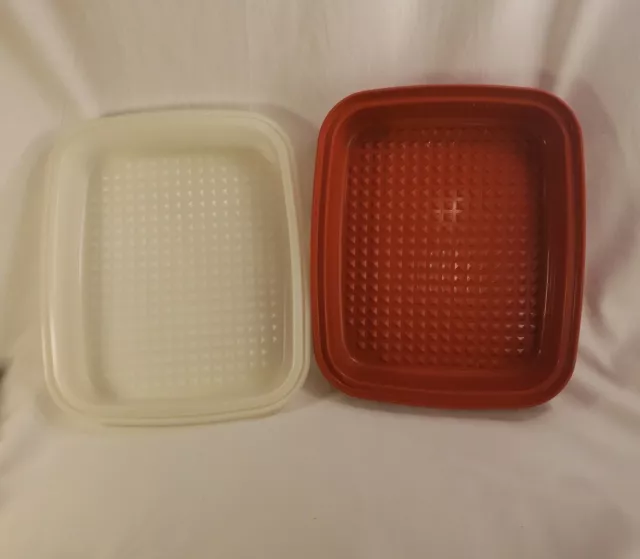 Vintage Tupperware Large Season Serve Marinade Container 1294-6 Paprika  with Lid