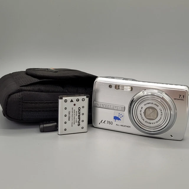 Olympus Mju 760 7.1MP Compact Digital Camera Silver Tested